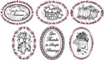 2 1/4" x 3 1/16" Oval Borders & Centers