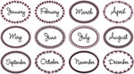 1 3/4" x 2 5/16" Oval Borders & Centers