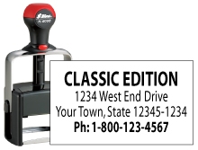 H-6006 - <font color=#ff0000>Heavy Duty Self-Inking Stamp</font color>