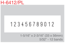 H-6412PL - Heavy Duty Self-Inking Numberer with Plate