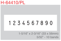 H-64410PL - H-64410PL Heavy Duty Self-Inking Numberer with Plate