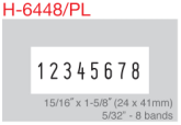 H-6448PL - H-6448PL Heavy Duty Self-Inking Numberer with Plate 