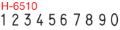 H-6510 - Heavy Duty Self-Inking Number Stamp