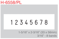 H-6558PL - H-6558PL Heavy Duty Self-Inking Numberer with Plate