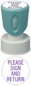 N51 - Round Inspection Stamp (Short Handle)<br>1" Diameter