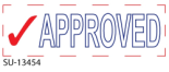 2 Color "Approved" <BR> Title Stamp