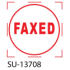 SU-13708 - Small "Faxed" <BR> Title Stamp