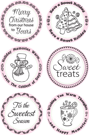 Something Sweet Borders & Centers Round 2-3/8”